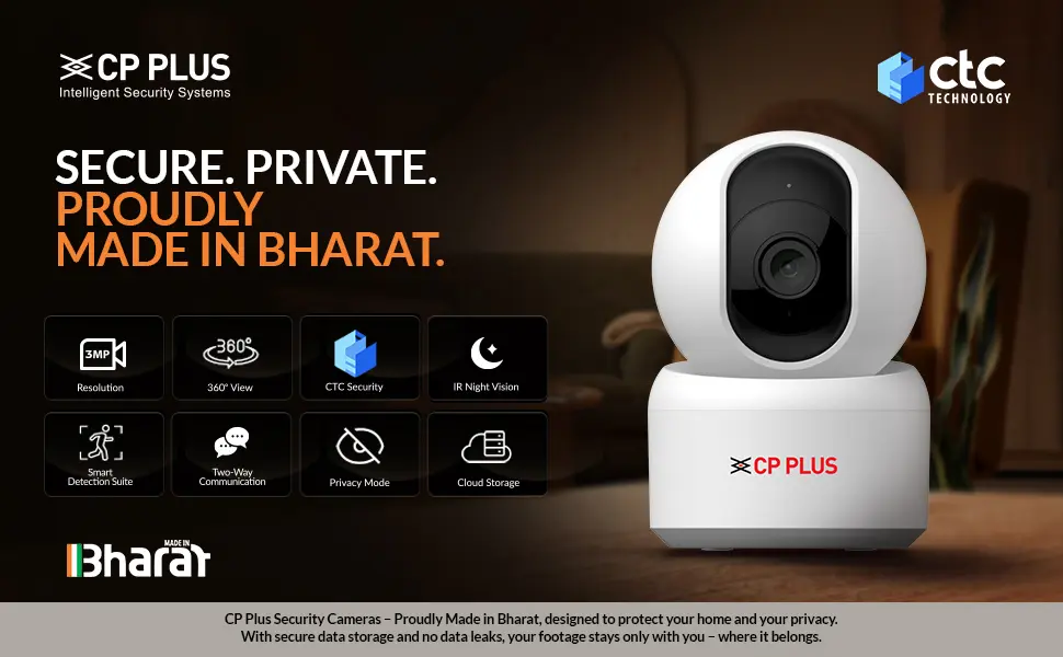 CP PLUS CP-E35Q: Best Made in India Indoor Security Camera