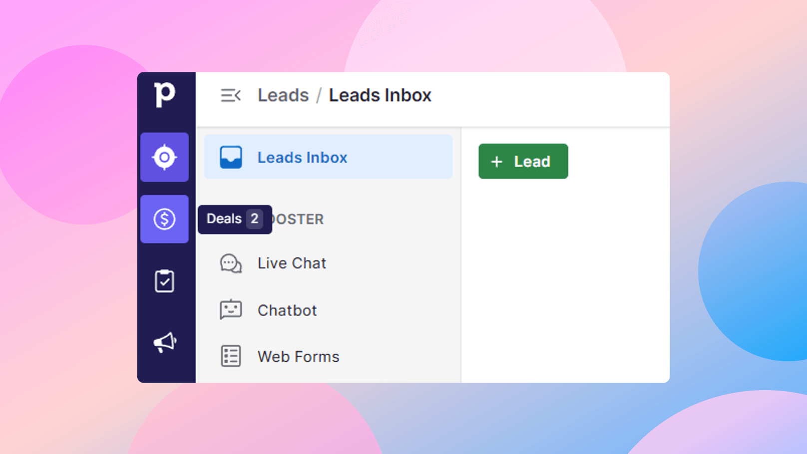 Finding Pipedrive Keyboard Shortcuts in Pipedrive's User Interface