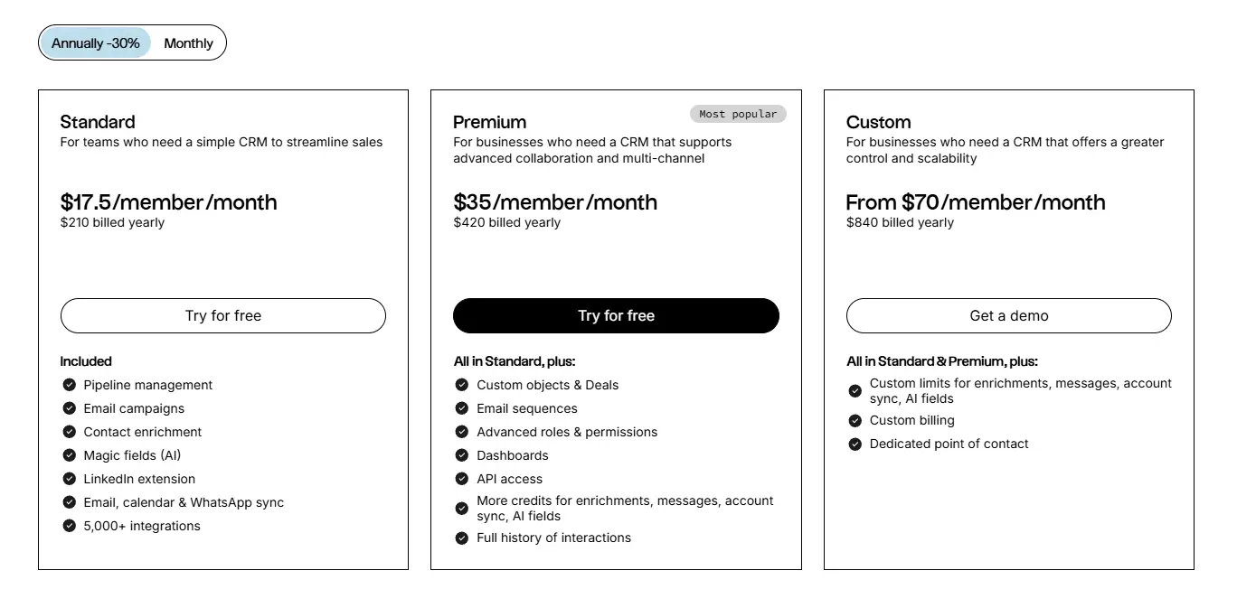 folk.app Pricing Structure
